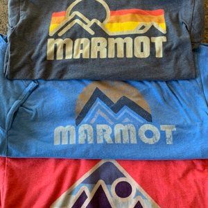 Lot of 3 Medium Marmot T-shirts in EUC!